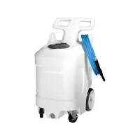 This cordless walk-behind sprayer features a 30-gallon poly tank and operates at 80 psi. It is chemically compatible with cleaners and degreasers, and offers both boom and spot spraying capabilities. Suitable for applying cleaning and degreasing solutions in industrial and commercial settings