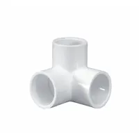 Pipe Elbow: Schedule 40, PVC, 2 in x 2 in x 2 in Size, Socket x Socket x Socket, Female x Female (MPN 413020)