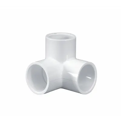 LASCO Pipe Elbow: Schedule 40, PVC, 2 in x 2 in x 2 in Size, Socket x Socket x Socket - Schedule 40 Pipe Fittings