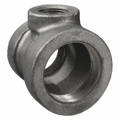 ANVIL Metal Pipe Tee: 2 in x 1 1/2 in x 1 in, Threaded x Threaded x Threaded - Low-Pressure Threaded Pipe Fittings