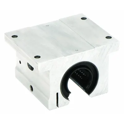 THOMSON Linear Pillow Block Bearing: Self-Aligning, Single, 1 1/4 in Inside Dia - Open Pillow Block Linear Ball Bearings
