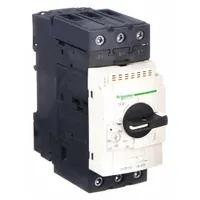 SCHNEIDER Manual Motor Starter: Non-Reversing, 3 Poles, 65 A, Thermal Protection, Selector Switch (MPN GV3P65)