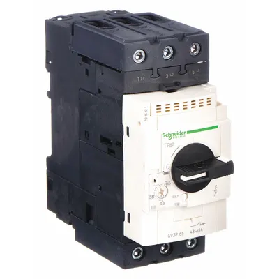 SCHNEIDER Manual Motor Starter: Non-Reversing, 3 Poles, 65 A, Thermal Protection - Non-Reversing Starters with Thermal Overloads