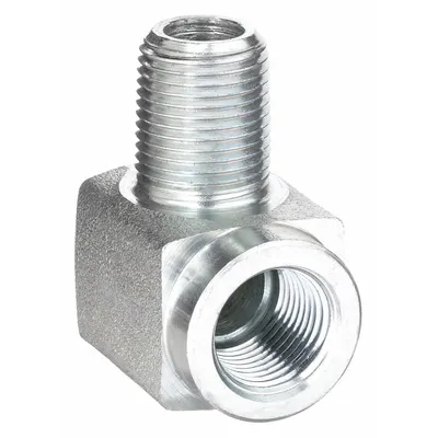 ENERPAC Hydraulic Hose Adapter: 3/8 in x 3/8 in Fitting Size, Male x Female, NPTF x NPTF - NPTF-to-NPTF Steel Hydraulic Hose Adapters