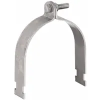 Conduit Support Strap: 316 Stainless Steel, Polished, 4 in Conduit Trade Size (MPN S64000SC00)