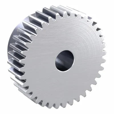 KHK GEARS Spur Gear: Module m 1, 36 Teeth, 8 mm Bore Dia, Stainless Steel, 20° Pressure Angle - Metric Spur Gears with Standard Hub