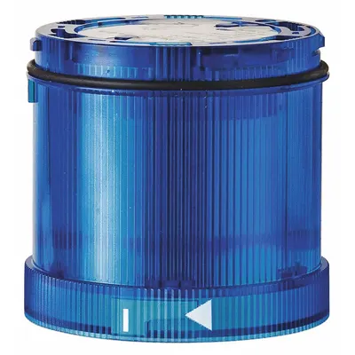 WERMA Tower Light Module: Flashing/Steady/Strobe, 115V AC, Blue, 70 mm Overall Dia - Multimode Light Modules