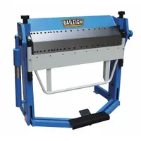 BAILEIGH INDUSTRIAL Sheet Metal Brake: Hand Lever : Top and Bottom Edge Actuation + Finger (MPN BB-5016F-DS)