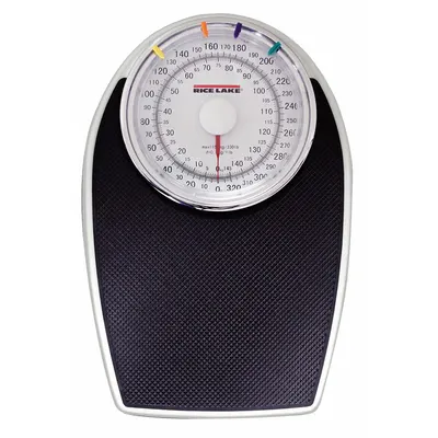 RICE LAKE WEIGHING SYSTEMS Bath Scale: Analog Dial, kg/lb - Bathroom Scales