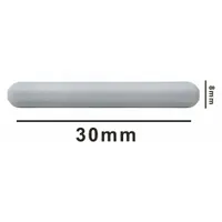 Stirring Bar: Octagon, Alnico, 30 mm Overall Lg, 8 mm Dia, Autoclavable, White (MPN F37120-0030)