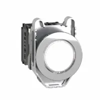 SCHNEIDER Illuminated Push Button: Illuminated, Flush Profile, Metallic, 30 mm, 1NO/1NC (MPN XB4FW31G5)