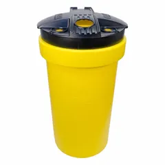 This feed tank is designed for storing and supplying chemicals to chemical metering pumps. It includes a chemical tank lid and is compatible with LMI brand equipment. Typical applications include water treatment, industrial processing, and chemical dosing where reliable containment is required.