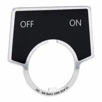 Legend Plate: 30 mm Panel Mounting Size, Half-Round, 2 in Overall Ht x 1 3/4 in Overall Wd (MPN 9001KN344)
