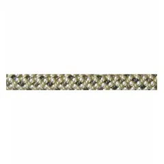Static kernmantle rope with nylon construction, 7 mm diameter, and 275 lb working load limit. Suitable for shock-absorbing applications in industrial rigging, safety lanyards, and general utility tasks.