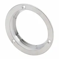 Steel flange bracket for mounting LED lights on vehicles. Height 13/16 in. Suitable for trucks, trailers, and heavy equipment where secure light attachment is required