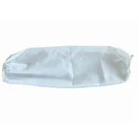 Protective Sleeves: 18 in Overall Lg, Serged Seam, White, SMS, CONDOR, 200 PK