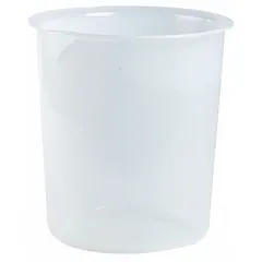 Low Form Plastic Beaker Without Handles, Polypropylene, Translucent, 4,000 mL, Printed Graduations