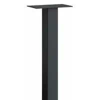 Pedestal: Aluminum, Powder Coated, Black, In Ground Mounted, 48 in H x 3 1/2 in W x 3 1/2 in D (MPN 4385BLK)