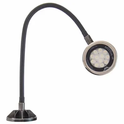 O.C. WHITE Spot Light: LED, Power Cord, Gooseneck, 22 in Arm Reach, 2,750 lm Max Brightness - Gooseneck Task Lights