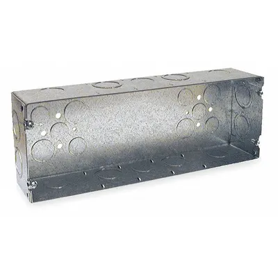 RACO Electrical Box: Steel, Steel - Multigang Rectangular Material & Nominal Size - Standard Electrical Boxes