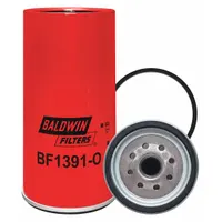 BALDWIN FILTERS Fuel Filter: Spin-On, 4 1/4 in Outside Dia, 1"-14 Thread Size, Cellulose, BF1391-O