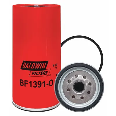 BALDWIN FILTERS Fuel Filter: Spin-On, 4 1/4 in Outside Dia, 1"-14 Thread Size, Cellulose - Spin-On Fuel Filters