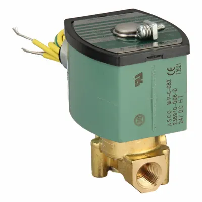 REDHAT Solenoid Valve: 2-Way, Normally Open, 1/4 in Pipe Size, 24V DC, High Flow - 2-Way/2-Position, Normally Open Solenoid Valves