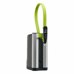 This ELGA benchtop water purification system produces Type I water with 18.2 Megohm resistivity from a potable mains water supply. It removes DNase impurities and delivers a flow rate of 2 lpm with a 10 L capacity. The feed connection is 5/16" OD. Suitable for laboratory applications requiring high-purity water.