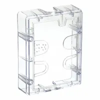 SAFETY TECHNOLOGY INTERNATIONAL Pull Station Guard Spacer: Polycarbonate, 2 in Overall Lg, STI-3100