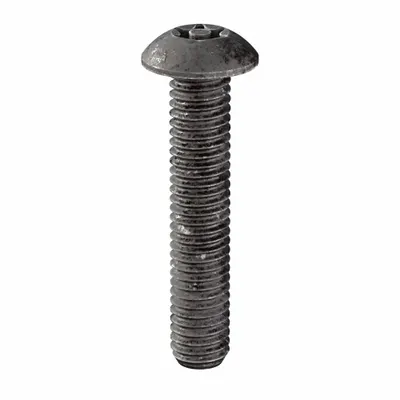 TAMPER-PRUF-SCREW Tamper Resistant Screw: #10-32 Thread Size, 1 in Lg, Steel, Black Oxide - Button Head Tamper-Resistant Machine Screws
