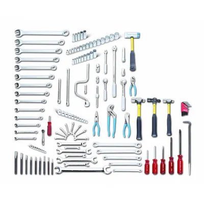 WRIGHT Fractional General Maintenance Tool Set: 134 Total Pcs - Tool Only Sets