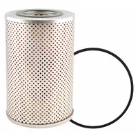 Cartridge-type hydraulic filter with cellulose media and a 1/2 in inside diameter. Includes attached end seals. Compatible with hydraulic fluid and Case IH vehicles. Used in hydraulic systems to remove contaminants from the fluid