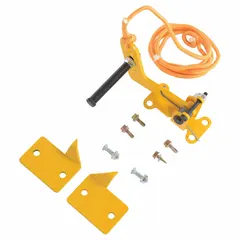 Steel lock designed to secure dock doors in industrial and warehouse environments. Helps prevent unauthorized access and accidental door opening during loading and unloading operations.