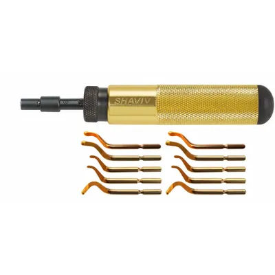 SHAVIV Deburring Tool Set: E100P/E110P/E111P/E200P/E300P Blade - Adjustable-Length Hand Deburring Tools
