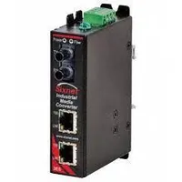 RED LION Media Converter: Unmanaged, DIN Rail, 3 Ports, RJ45, 100 Base-FX/10/100 Base-TX, IP40 (MPN SLX-3ES-2SC)
