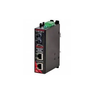 RED LION Media Converter: Unmanaged, DIN Rail, 3 Ports, RJ45, 100 Base-FX/10/100 Base-TX - Ethernet Converters