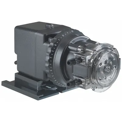 STENNER Peristaltic Chemical Metering Pump: 120V AC, 1/30 hp HP, 40 gpd Max. Flow Rate - Adjustable Flow Peristaltic Chemical Metering Pumps
