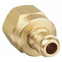 PARKER Hydraulic Quick Connect Hose Coupling: 1/8 in, Brass, 11.36 lpm Max. Flow Rate, Female NPTF (MPN BST-N1)