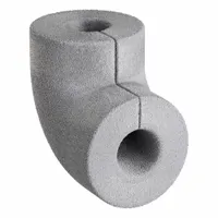 Pipe Fitting Insulation: Melamine, Slit in Half, 1 41/100 in Thick, 1 9/50 in ID, Unfaced, Gray (MPN INS04-79-0100CT150-P)