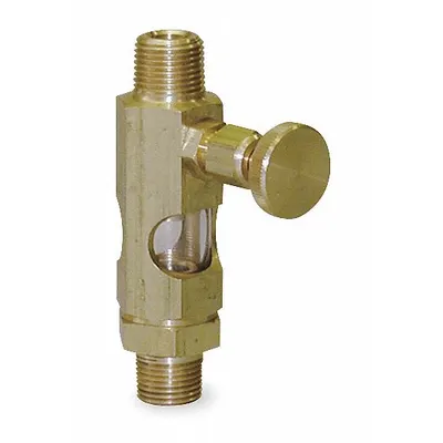 LDI INDUSTRIES Needle Valve: 1 Feeds, 1/4" Inlet Thread Size, NPTF, 1/4" Outlet Thread Size - Replacement Valves for Oilers