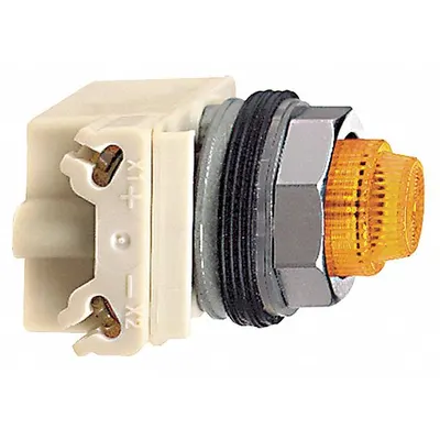 SCHNEIDER Pilot Light: 30 mm Panel Mounting Size, Amber, LED - LED Pilot-Lights
