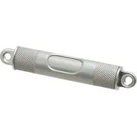 STARRETT Machinists Levels Tube: 4 in Lg, 6NAZ2, Machinist's Levels, 98-4, Brass, 1 in Overall Ht (MPN PT99429)