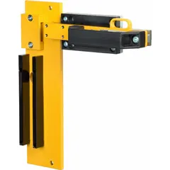Door bolt actuator for safety interlocking on industrial machinery. Compatible with RFID actuator technology, includes a doorstop, and is designed for right-hand door opening orientation. Dimensions: 11.42 in x 1.18 in.
