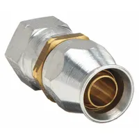 This reusable hydraulic hose fitting features an inverted flare x hose connection type with a 7/16"-20 thread size and a fitting size of 7/16 in x 3/16 in. Designed for -4 hose dash size, it is suitable for use with hose series 2807. Typical applications include connecting hoses in hydraulic, pneumatic, and lubrication systems for industrial fluid power equipment