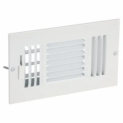 OEM Sidewall/Ceiling Register: Ceiling/Wall, 5 3/4 in H, 9 3/4 in W, Louvered - Sidewall/Ceiling Registers