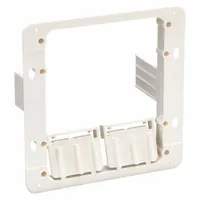 NVENT CADDY Communication Mounting Bracket: ABS, White, For 2 Gangs (MPN MPAL2)