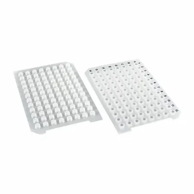 MTC BIO Sealing Mat: Round, 96 Wells, White, + Opening, Silicone - Sealing Mats