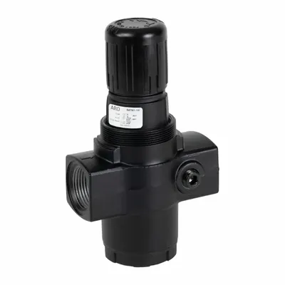 ARO Compressed Air Regulator: Aluminum, 1 in NPT, 400 cfm, 5 psi to 125 psi - ARO FRL Air Regulators