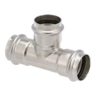 VIEGA PROPRESS 1 1/2 in CTS Potable Water Stainless Steel Press Tee Fitting - Potable Water Stainless Steel Press Fittings