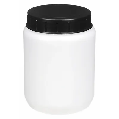 DYNALON Laboratory Jar: HDPE, Polypropylene, 8.5 fl oz, 69 mm Body Dia, 94 mm Ht - HDPE Lab Jars